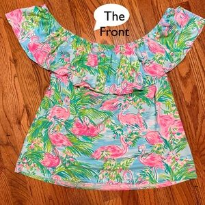 LILLY PULITZER LA FORTUNA OFF SHOULDER TOP